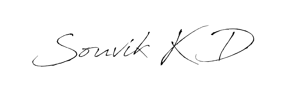 Design your own signature with our free online signature maker. With this signature software, you can create a handwritten (Antro_Vectra) signature for name Souvik K D. Souvik K D signature style 6 images and pictures png
