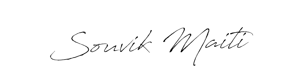 Create a beautiful signature design for name Souvik Maiti. With this signature (Antro_Vectra) fonts, you can make a handwritten signature for free. Souvik Maiti signature style 6 images and pictures png