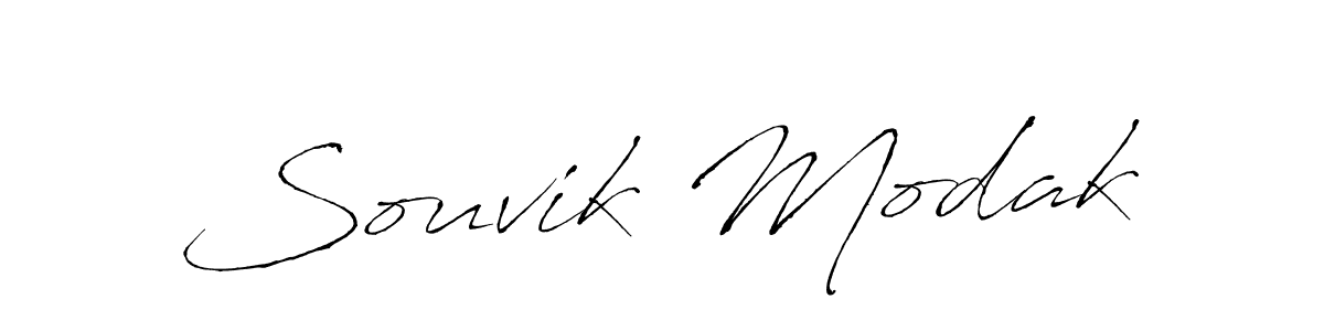 Design your own signature with our free online signature maker. With this signature software, you can create a handwritten (Antro_Vectra) signature for name Souvik Modak. Souvik Modak signature style 6 images and pictures png