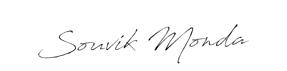 Souvik Monda stylish signature style. Best Handwritten Sign (Antro_Vectra) for my name. Handwritten Signature Collection Ideas for my name Souvik Monda. Souvik Monda signature style 6 images and pictures png