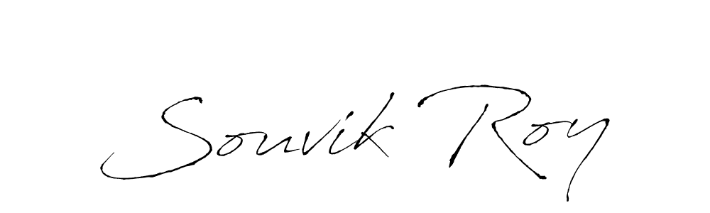 Make a beautiful signature design for name Souvik Roy. With this signature (Antro_Vectra) style, you can create a handwritten signature for free. Souvik Roy signature style 6 images and pictures png