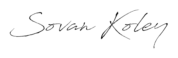 Get inspired by this graceful Antro_Vectra signature style for name Sovan Koley. Smooth loops and balanced proportions for everyday use. Sovan Koley signature style 6 images and pictures png