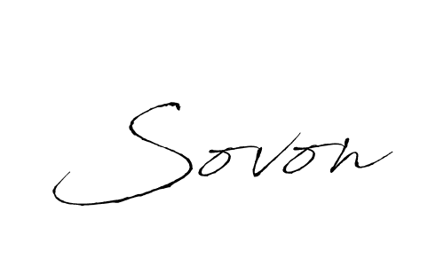 Sovon stylish signature style. Best Handwritten Sign (Antro_Vectra) for my name. Handwritten Signature Collection Ideas for my name Sovon. Sovon signature style 6 images and pictures png