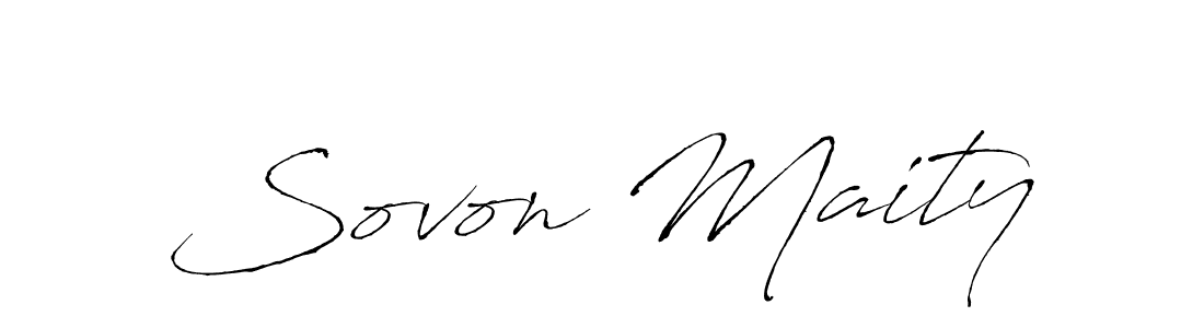 Sovon Maity stylish signature style. Best Handwritten Sign (Antro_Vectra) for my name. Handwritten Signature Collection Ideas for my name Sovon Maity. Sovon Maity signature style 6 images and pictures png