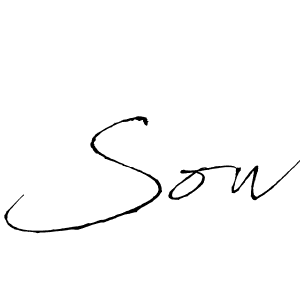 How to Draw Sow signature style? Antro_Vectra is a latest design signature styles for name Sow. Sow signature style 6 images and pictures png