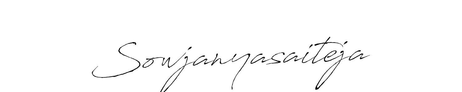 The best way (Antro_Vectra) to make a short signature is to pick only two or three words in your name. The name Sowjanyasaiteja include a total of six letters. For converting this name. Sowjanyasaiteja signature style 6 images and pictures png