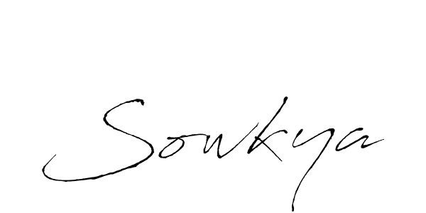Create a beautiful signature design for name Sowkya. With this signature (Antro_Vectra) fonts, you can make a handwritten signature for free. Sowkya signature style 6 images and pictures png