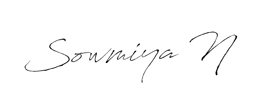Design your own signature with our free online signature maker. With this signature software, you can create a handwritten (Antro_Vectra) signature for name Sowmiya N. Sowmiya N signature style 6 images and pictures png