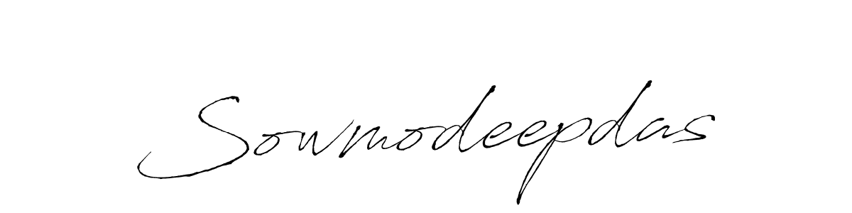 Create a beautiful signature design for name Sowmodeepdas. With this signature (Antro_Vectra) fonts, you can make a handwritten signature for free. Sowmodeepdas signature style 6 images and pictures png