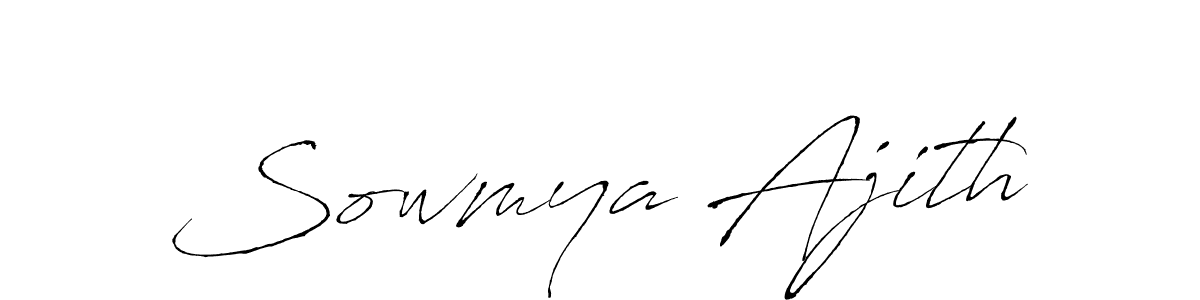 Make a beautiful signature design for name Sowmya Ajith. Use this online signature maker to create a handwritten signature for free. Sowmya Ajith signature style 6 images and pictures png