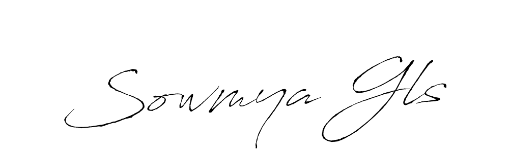 Similarly Antro_Vectra is the best handwritten signature design. Signature creator online .You can use it as an online autograph creator for name Sowmya Gls. Sowmya Gls signature style 6 images and pictures png