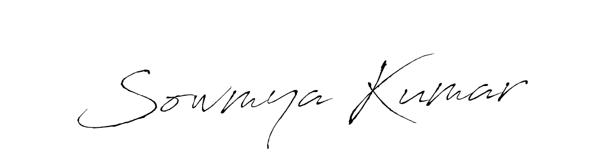 Make a beautiful signature design for name Sowmya Kumar. With this signature (Antro_Vectra) style, you can create a handwritten signature for free. Sowmya Kumar signature style 6 images and pictures png