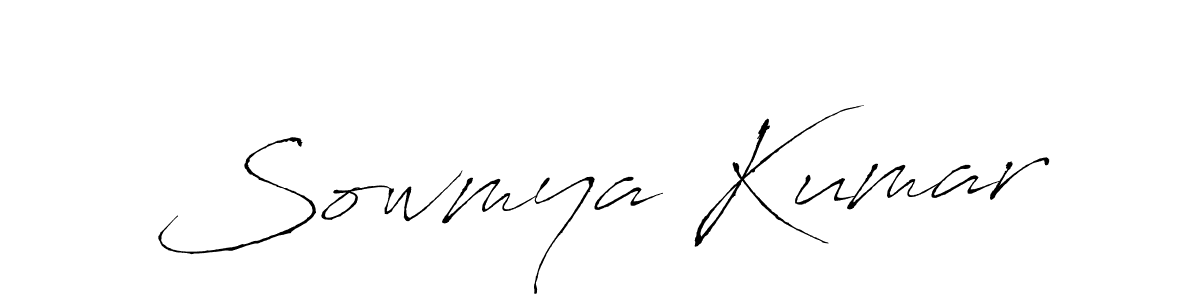 Make a beautiful signature design for name Sowmya Kumar. With this signature (Antro_Vectra) style, you can create a handwritten signature for free. Sowmya Kumar signature style 6 images and pictures png