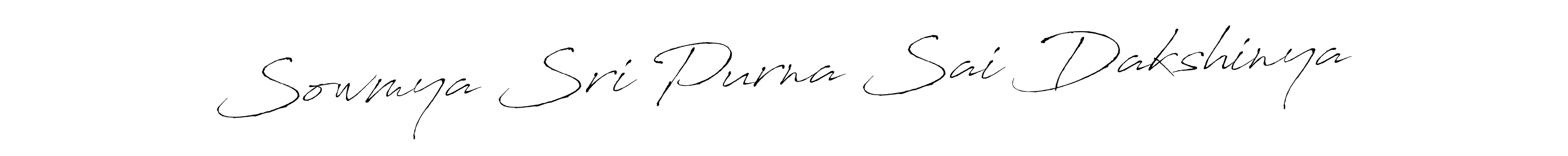 Design your own signature with our free online signature maker. With this signature software, you can create a handwritten (Antro_Vectra) signature for name Sowmya Sri Purna Sai Dakshinya. Sowmya Sri Purna Sai Dakshinya signature style 6 images and pictures png