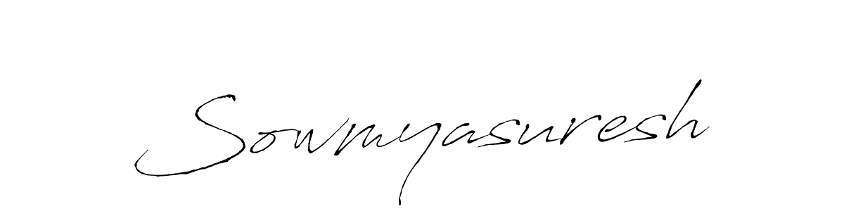 Also we have Sowmyasuresh name is the best signature style. Create professional handwritten signature collection using Antro_Vectra autograph style. Sowmyasuresh signature style 6 images and pictures png