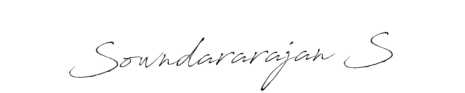 Similarly Antro_Vectra is the best handwritten signature design. Signature creator online .You can use it as an online autograph creator for name Sowndararajan S. Sowndararajan S signature style 6 images and pictures png