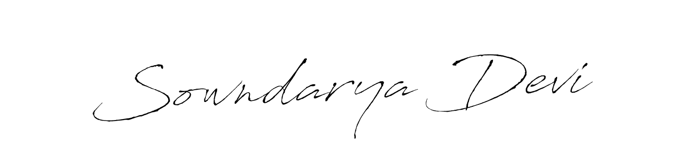 Sowndarya Devi stylish signature style. Best Handwritten Sign (Antro_Vectra) for my name. Handwritten Signature Collection Ideas for my name Sowndarya Devi. Sowndarya Devi signature style 6 images and pictures png