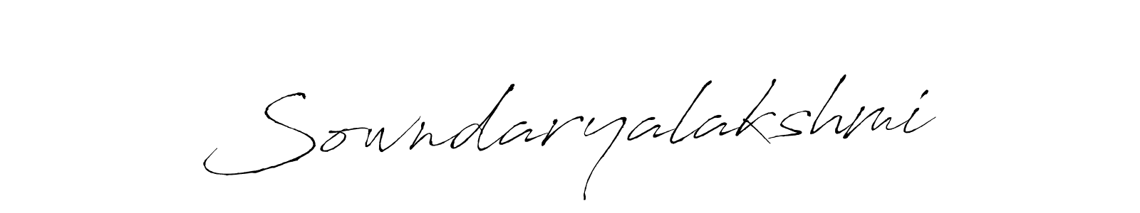 Create a beautiful signature design for name Sowndaryalakshmi. With this signature (Antro_Vectra) fonts, you can make a handwritten signature for free. Sowndaryalakshmi signature style 6 images and pictures png