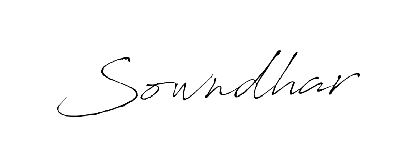 Design your own signature with our free online signature maker. With this signature software, you can create a handwritten (Antro_Vectra) signature for name Sowndhar. Sowndhar signature style 6 images and pictures png