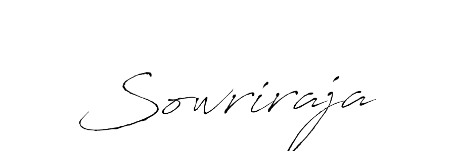 Make a beautiful signature design for name Sowriraja. With this signature (Antro_Vectra) style, you can create a handwritten signature for free. Sowriraja signature style 6 images and pictures png