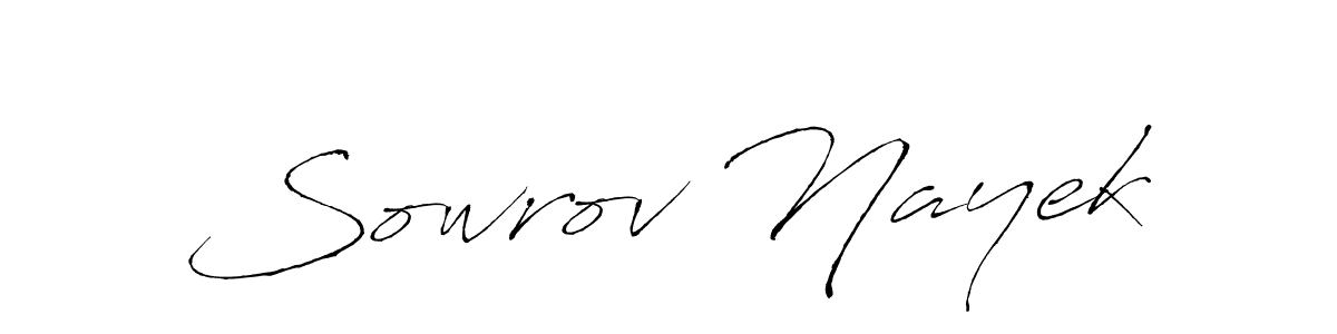 Create a beautiful signature design for name Sowrov Nayek. With this signature (Antro_Vectra) fonts, you can make a handwritten signature for free. Sowrov Nayek signature style 6 images and pictures png