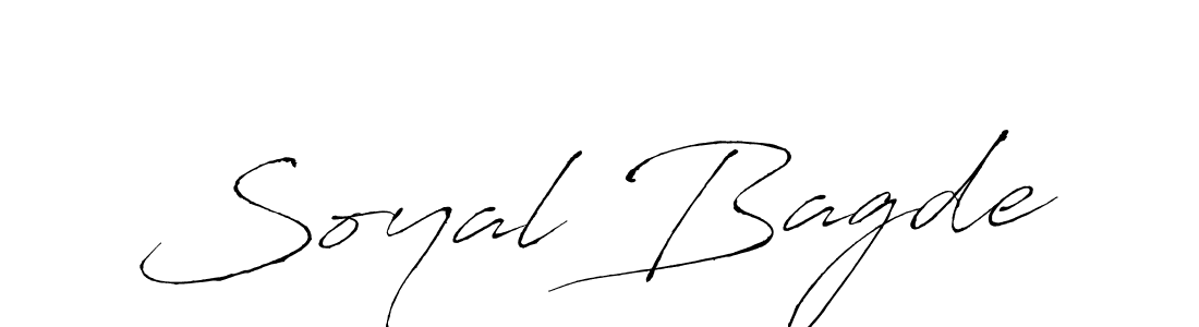 The best way (Antro_Vectra) to make a short signature is to pick only two or three words in your name. The name Soyal Bagde include a total of six letters. For converting this name. Soyal Bagde signature style 6 images and pictures png