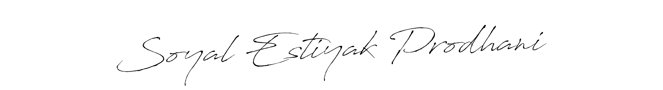 Similarly Antro_Vectra is the best handwritten signature design. Signature creator online .You can use it as an online autograph creator for name Soyal Estiyak Prodhani. Soyal Estiyak Prodhani signature style 6 images and pictures png