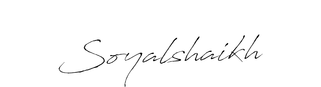 How to make Soyalshaikh name signature. Use Antro_Vectra style for creating short signs online. This is the latest handwritten sign. Soyalshaikh signature style 6 images and pictures png