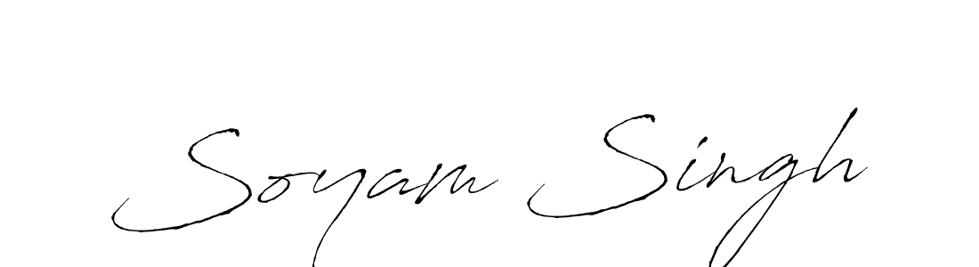 Use a signature maker to create a handwritten signature online. With this signature software, you can design (Antro_Vectra) your own signature for name Soyam Singh. Soyam Singh signature style 6 images and pictures png