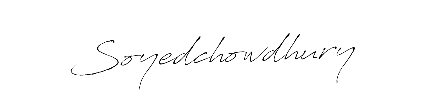 Make a beautiful signature design for name Soyedchowdhury. With this signature (Antro_Vectra) style, you can create a handwritten signature for free. Soyedchowdhury signature style 6 images and pictures png