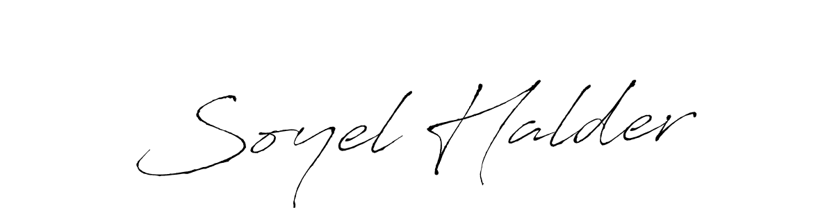 Design your own signature with our free online signature maker. With this signature software, you can create a handwritten (Antro_Vectra) signature for name Soyel Halder. Soyel Halder signature style 6 images and pictures png