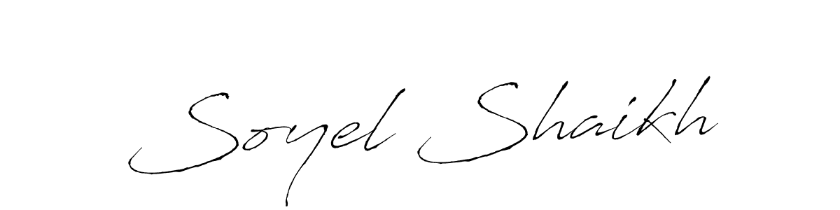 You should practise on your own different ways (Antro_Vectra) to write your name (Soyel Shaikh) in signature. don't let someone else do it for you. Soyel Shaikh signature style 6 images and pictures png