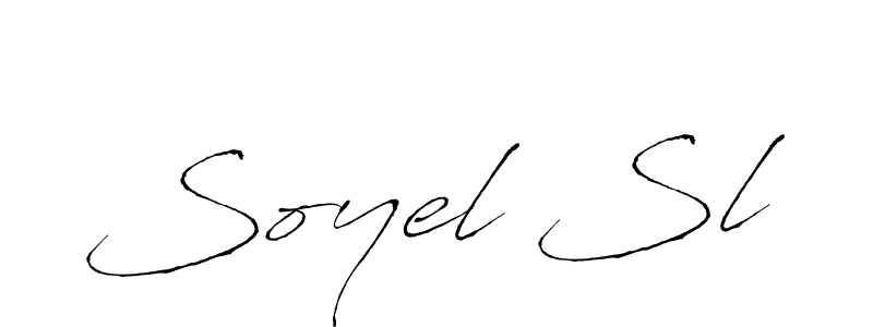 The best way (Antro_Vectra) to make a short signature is to pick only two or three words in your name. The name Soyel Sl include a total of six letters. For converting this name. Soyel Sl signature style 6 images and pictures png