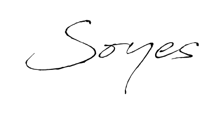 Create a personalized artistic stamp with Soyes in Antro_Vectra font. Perfect for visual artists, designers, and influencers. Soyes signature style 6 images and pictures png