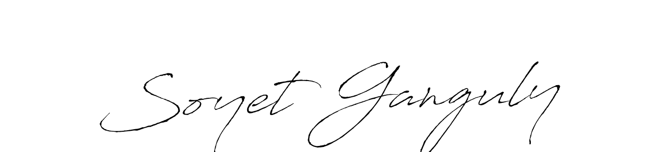 Make a beautiful signature design for name Soyet Ganguly. With this signature (Antro_Vectra) style, you can create a handwritten signature for free. Soyet Ganguly signature style 6 images and pictures png
