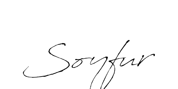 Design your own signature with our free online signature maker. With this signature software, you can create a handwritten (Antro_Vectra) signature for name Soyfur. Soyfur signature style 6 images and pictures png