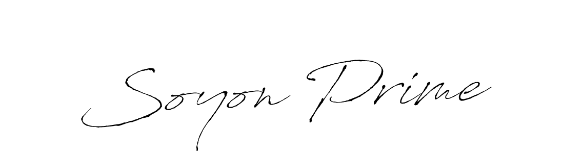How to make Soyon Prime name signature. Use Antro_Vectra style for creating short signs online. This is the latest handwritten sign. Soyon Prime signature style 6 images and pictures png