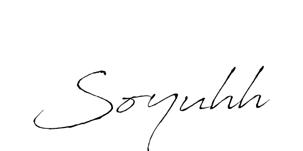 if you are searching for the best signature style for your name Soyuhh. so please give up your signature search. here we have designed multiple signature styles  using Antro_Vectra. Soyuhh signature style 6 images and pictures png