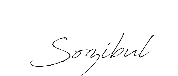 Design your own signature with our free online signature maker. With this signature software, you can create a handwritten (Antro_Vectra) signature for name Sozibul. Sozibul signature style 6 images and pictures png