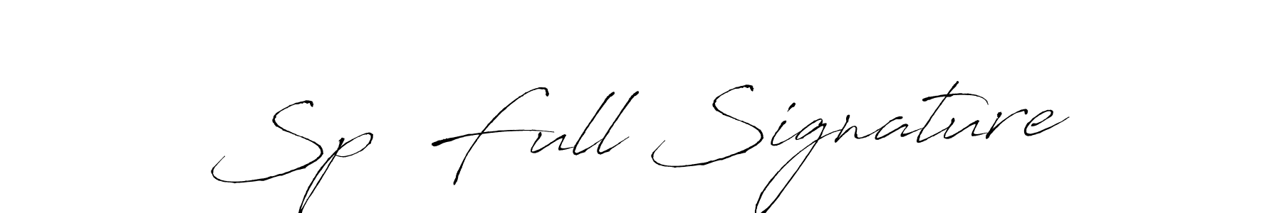 Also we have Sp  Full Signature name is the best signature style. Create professional handwritten signature collection using Antro_Vectra autograph style. Sp  Full Signature signature style 6 images and pictures png