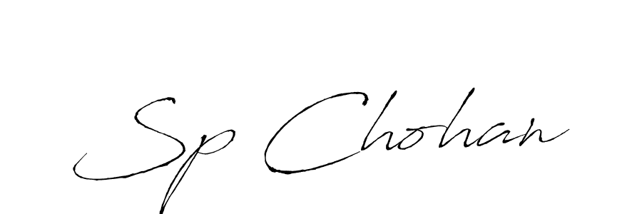 Make a beautiful signature design for name Sp Chohan. With this signature (Antro_Vectra) style, you can create a handwritten signature for free. Sp Chohan signature style 6 images and pictures png