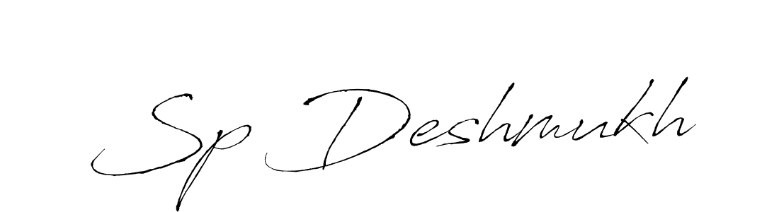 Antro_Vectra is a professional signature style that is perfect for those who want to add a touch of class to their signature. It is also a great choice for those who want to make their signature more unique. Get Sp Deshmukh name to fancy signature for free. Sp Deshmukh signature style 6 images and pictures png