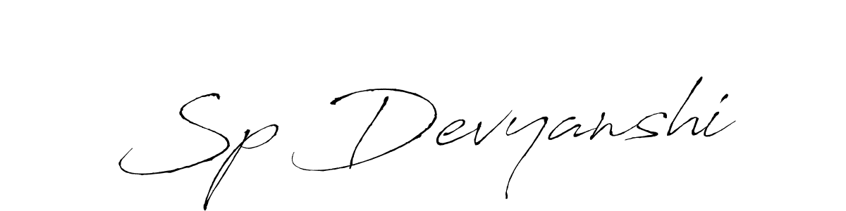 Antro_Vectra is a professional signature style that is perfect for those who want to add a touch of class to their signature. It is also a great choice for those who want to make their signature more unique. Get Sp Devyanshi name to fancy signature for free. Sp Devyanshi signature style 6 images and pictures png
