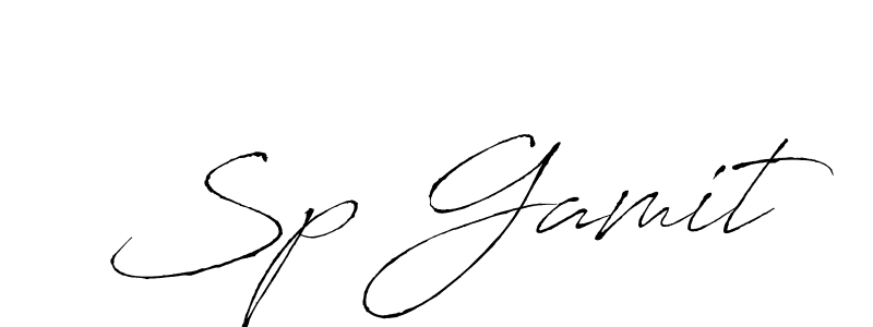 How to make Sp Gamit name signature. Use Antro_Vectra style for creating short signs online. This is the latest handwritten sign. Sp Gamit signature style 6 images and pictures png