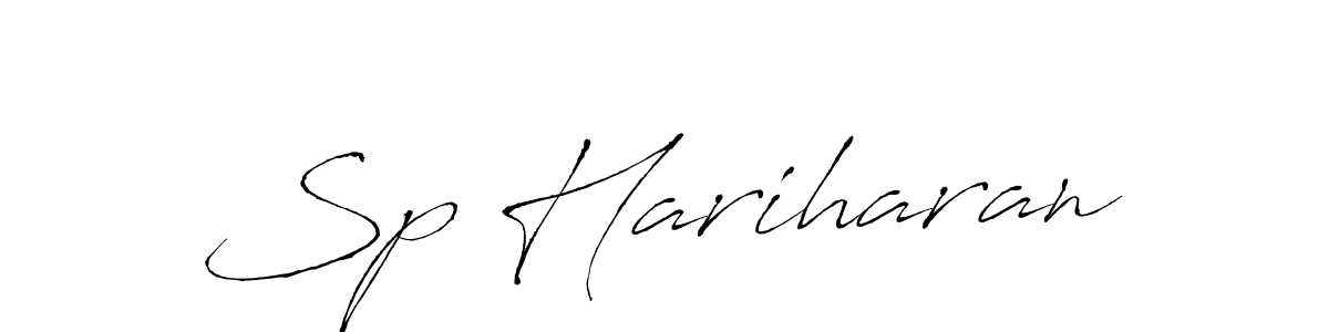 How to make Sp Hariharan name signature. Use Antro_Vectra style for creating short signs online. This is the latest handwritten sign. Sp Hariharan signature style 6 images and pictures png