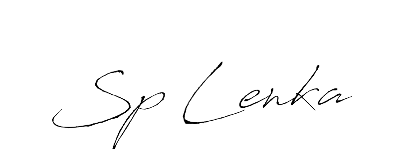 Use a signature maker to create a handwritten signature online. With this signature software, you can design (Antro_Vectra) your own signature for name Sp Lenka. Sp Lenka signature style 6 images and pictures png