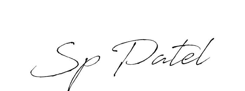 Sp Patel stylish signature style. Best Handwritten Sign (Antro_Vectra) for my name. Handwritten Signature Collection Ideas for my name Sp Patel. Sp Patel signature style 6 images and pictures png