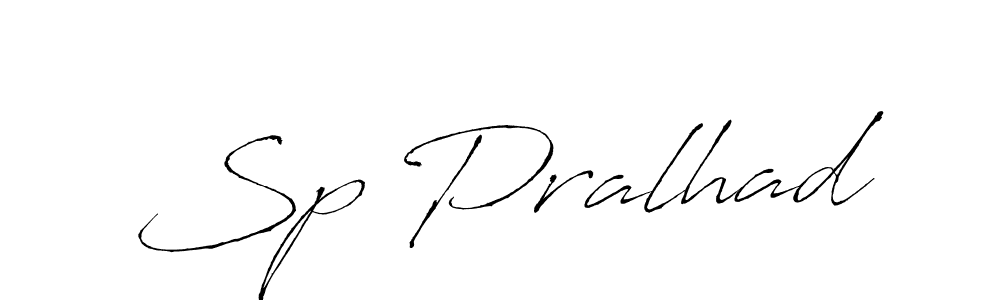 Use a signature maker to create a handwritten signature online. With this signature software, you can design (Antro_Vectra) your own signature for name Sp Pralhad. Sp Pralhad signature style 6 images and pictures png