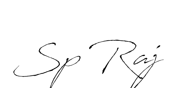 Sp Raj stylish signature style. Best Handwritten Sign (Antro_Vectra) for my name. Handwritten Signature Collection Ideas for my name Sp Raj. Sp Raj signature style 6 images and pictures png