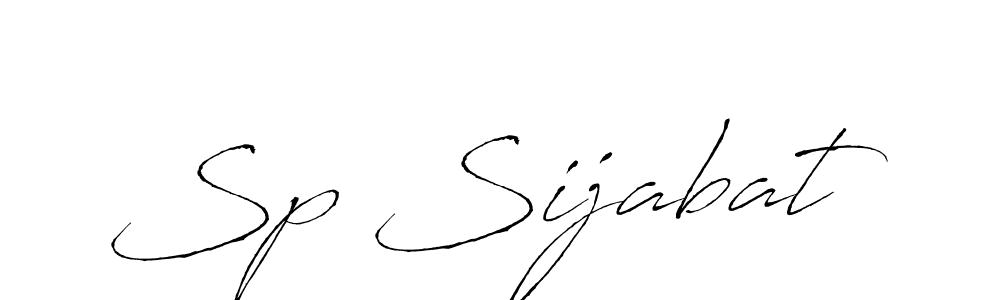 How to make Sp Sijabat signature? Antro_Vectra is a professional autograph style. Create handwritten signature for Sp Sijabat name. Sp Sijabat signature style 6 images and pictures png